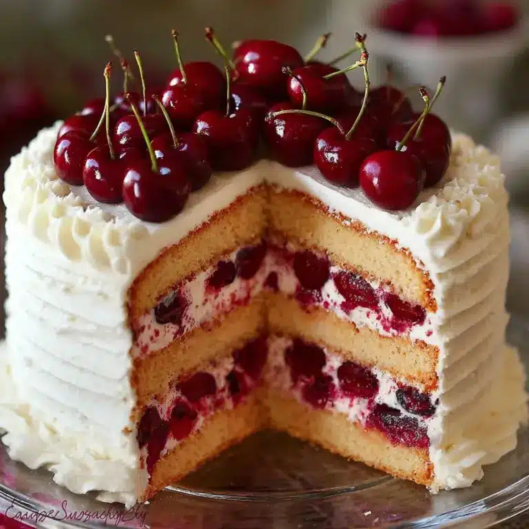 Cherry Layer Cake with Cherry Cream Cheese Frosting Recipe