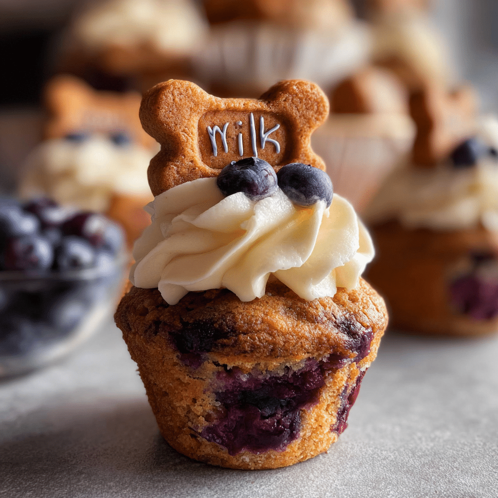 Blueberry Pup cakes Recipe - Recipe Image