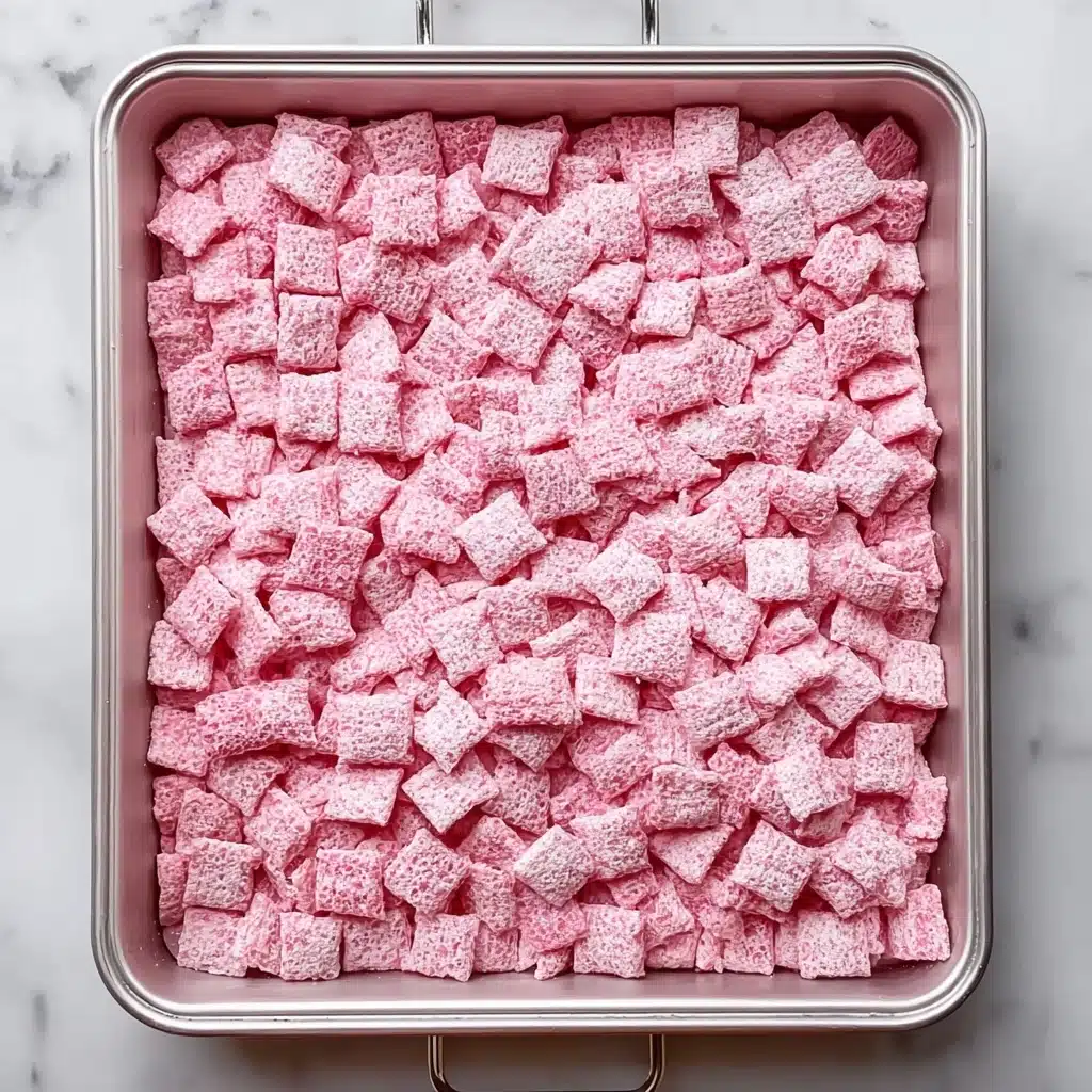 Easy Strawberry Shortcake Puppy Chow Recipe - Recipe Image