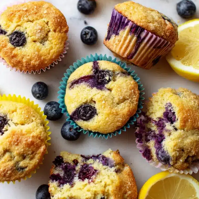 Lemon Blueberry Almond Flour Muffins Recipe