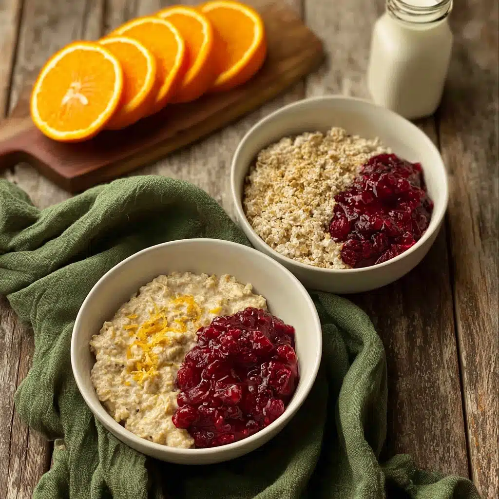 Festive Cranberry Orange Oatmeal Recipe - Recipe Image