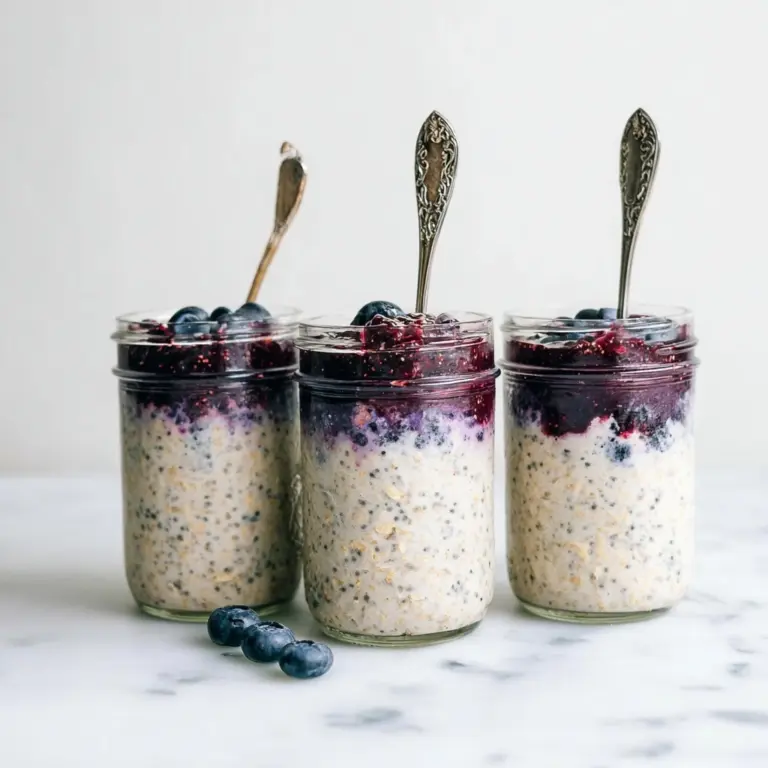 Overnight Oats Recipe (Blueberry Vanilla, Easy) Recipe