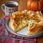 Roasted Pumpkin Quiche with Caramelized Onions Recipe