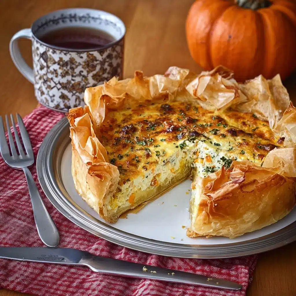 Roasted Pumpkin Quiche with Caramelized Onions Recipe