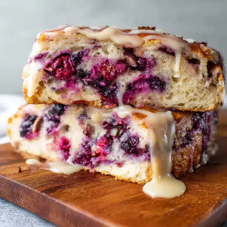 Mixed Berry Sourdough Focaccia Recipe