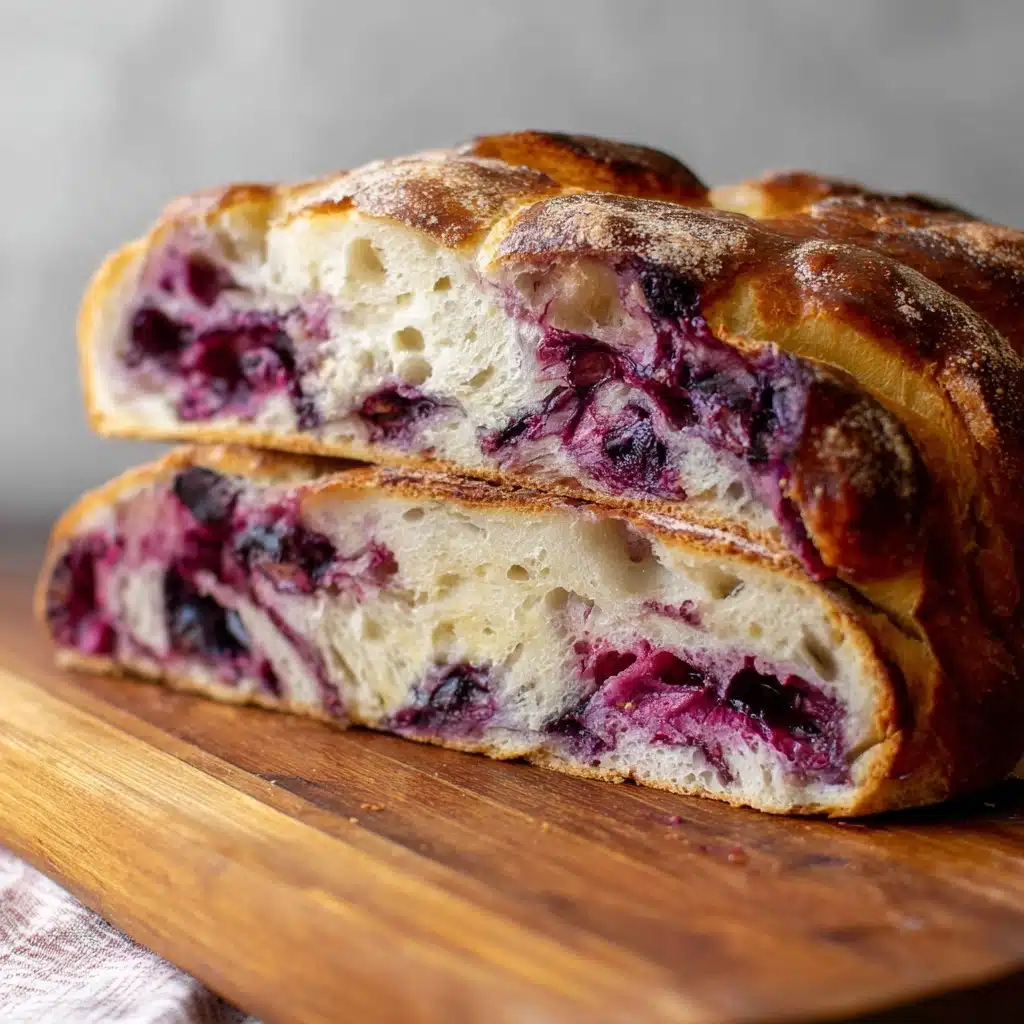 Mixed Berry Sourdough Focaccia Recipe - Recipe Image