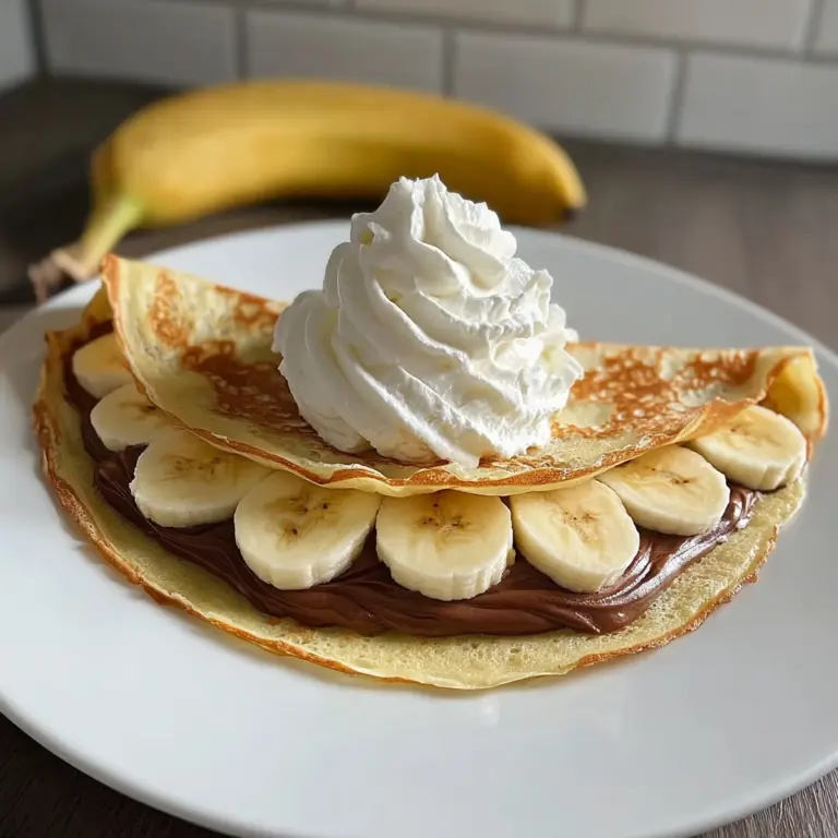 Banana and Nutella Crepes Recipe