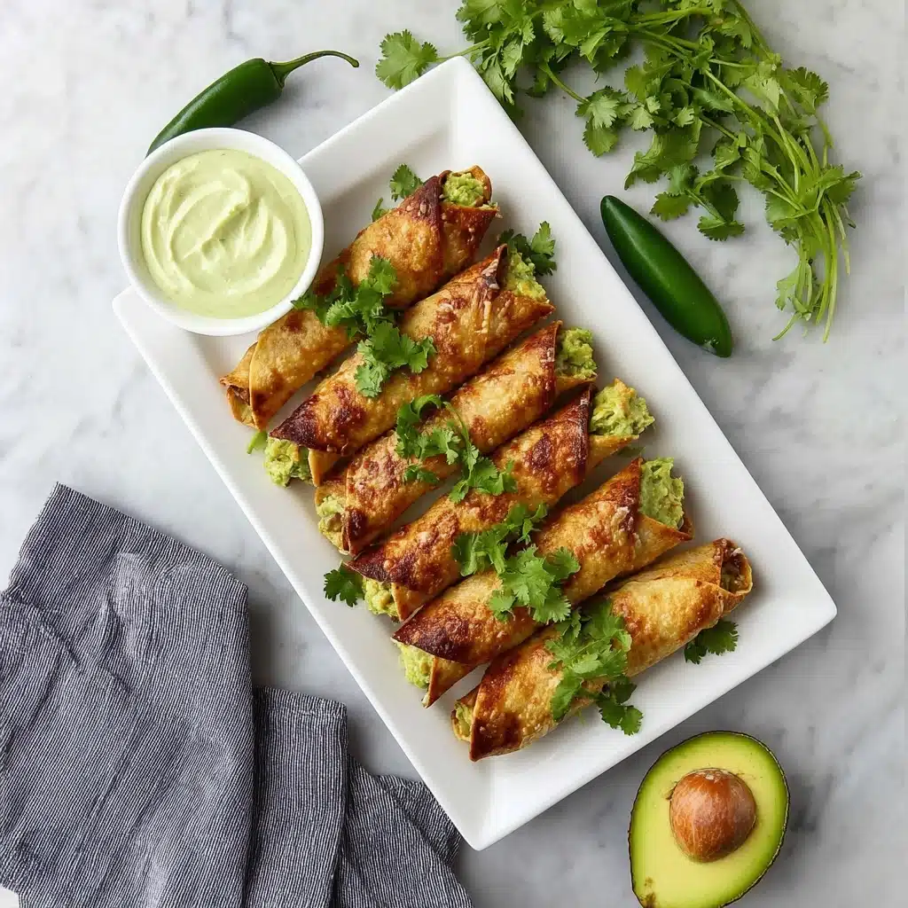 Vegan Cheesecake Factory Avocado Egg Rolls Recipe - Recipe Image