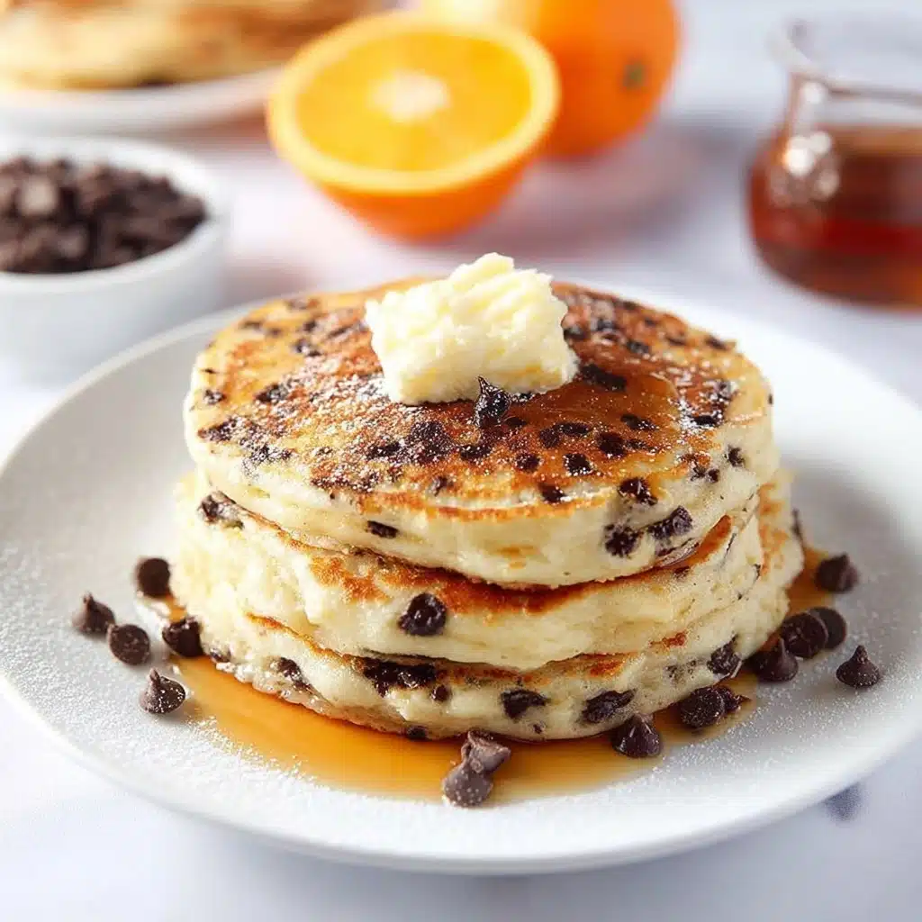 Orange Ricotta Chocolate Chip Pancakes Recipe - Recipe Image