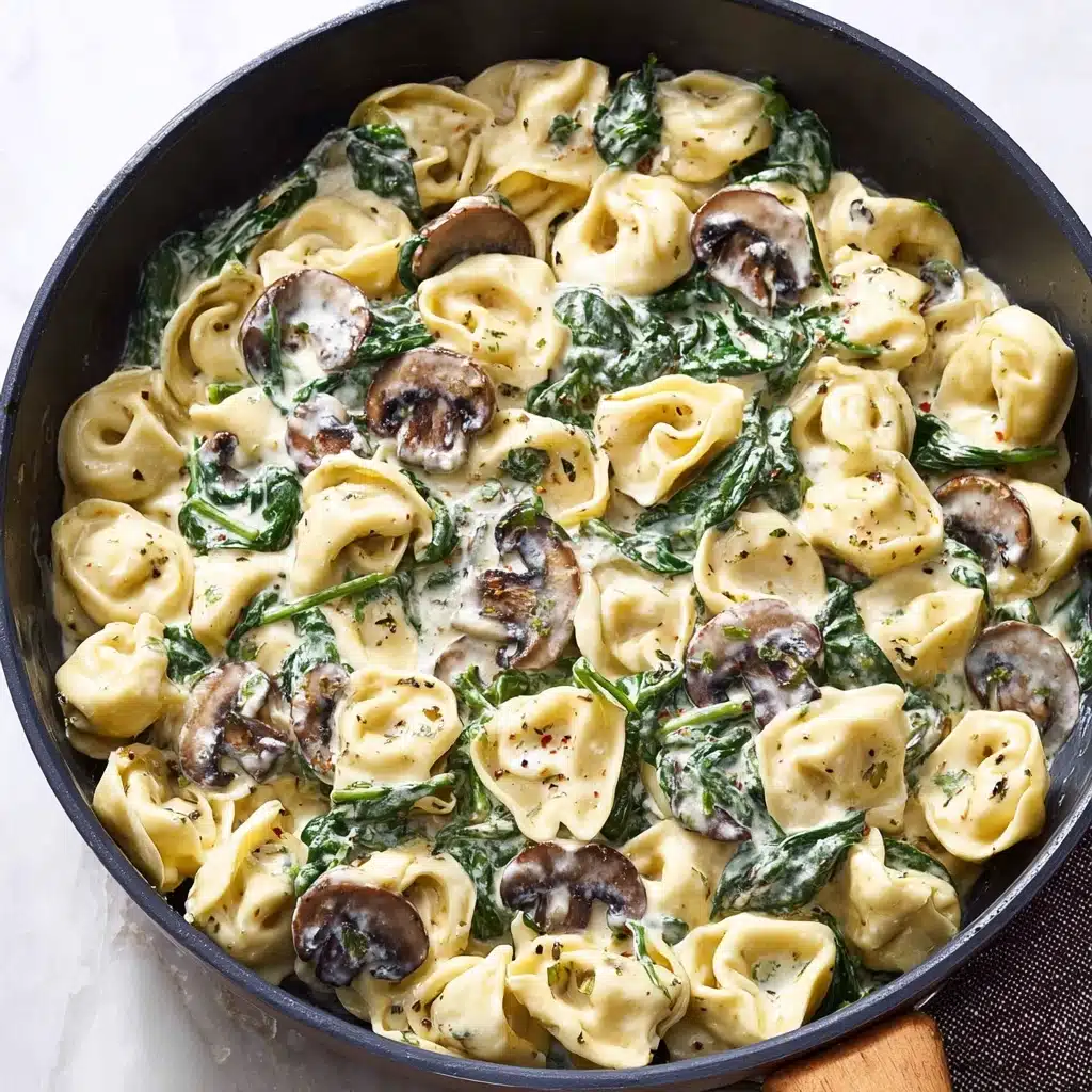 Creamy Spinach Mushroom Tortellini Recipe