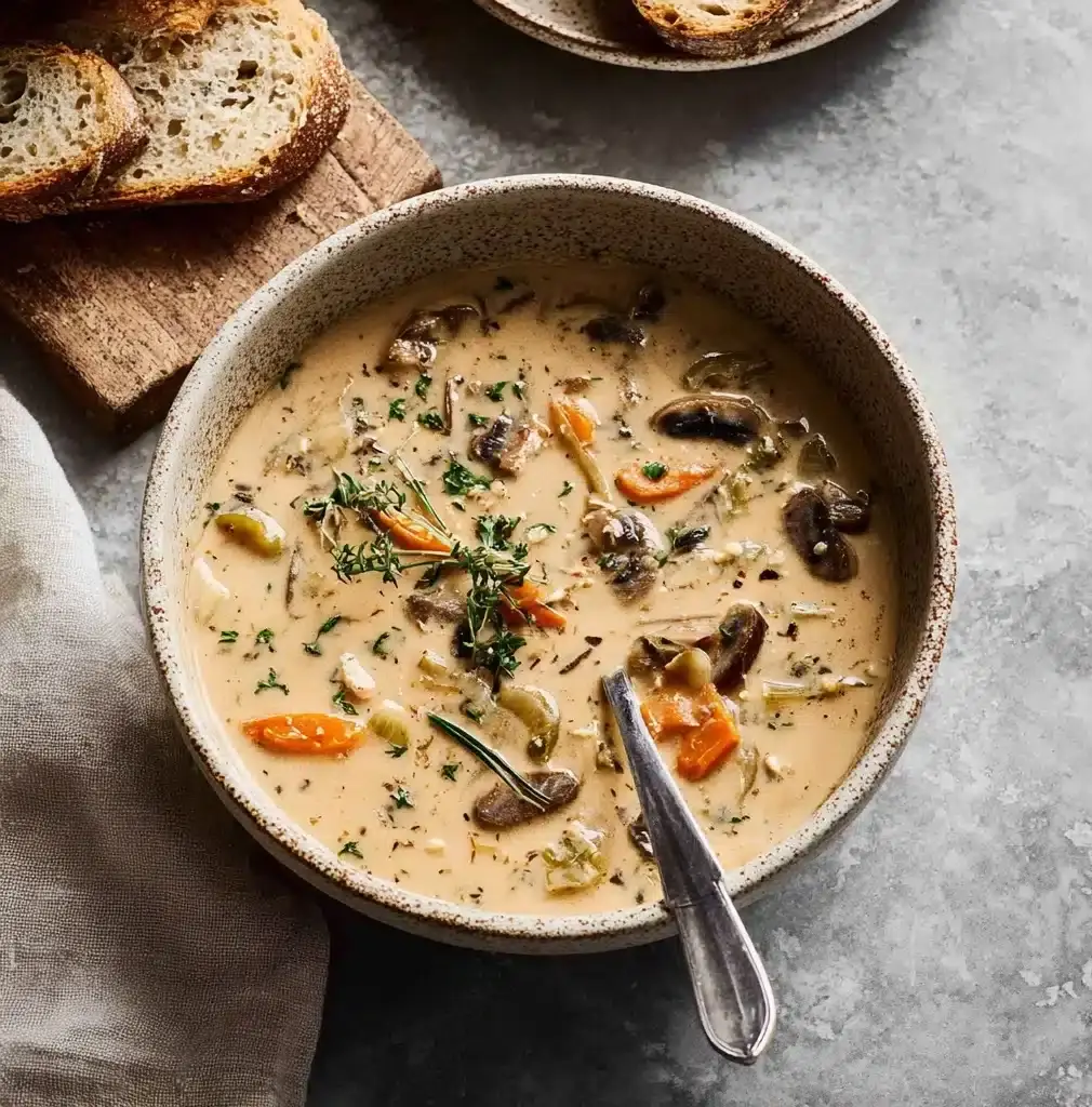 Mushroom Soup (NO cream) Recipe