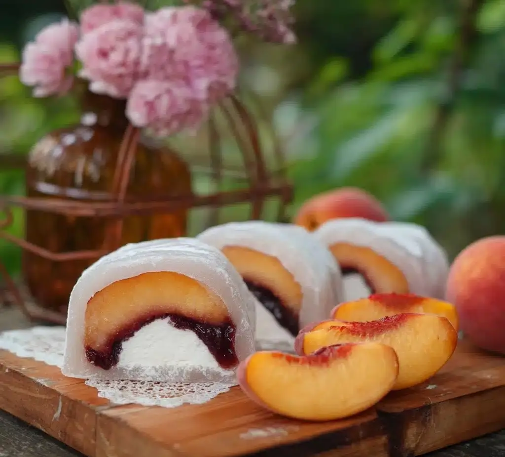 Peaches and Cream Mochi Recipe