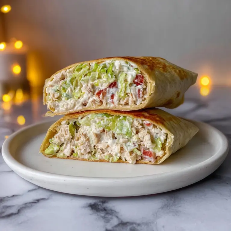 Chopped Chicken Caesar Salad Wrap Recipe