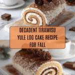 Gourmet Tiramisu Yule Log Cake Recipe