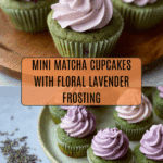 Mini Matcha Cupcakes with Lavender Frosting Recipe