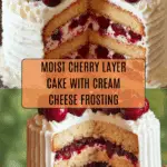 Cherry Layer Cake with Cherry Cream Cheese Frosting Recipe