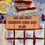 Cranberry Lemon Bars Recipe
