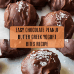 Easy Frozen Greek Yogurt Bites (Chocolate PB Flavor) Recipe