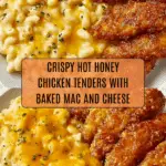 Hot Honey Chicken Tenders with Baked Mac and Cheese Recipe