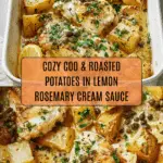Cod & Potatoes in Rosemary Cream Sauce Recipe