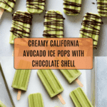 California Avocado Ice Pops with Chocolate Magic Shell Recipe