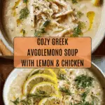 Greek Avgolemono Soup (Lemon Chicken & Rice Soup) Recipe