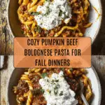 Pumpkin Beef Bolognese Recipe