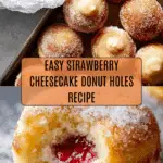 Strawberry Cheesecake Donut Holes Recipe