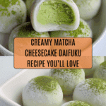 Homemade Matcha Cheesecake Daifuku Recipe