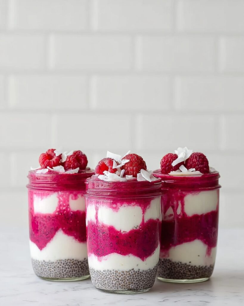 Raspberry Pomegranate Chia Parfait Recipe