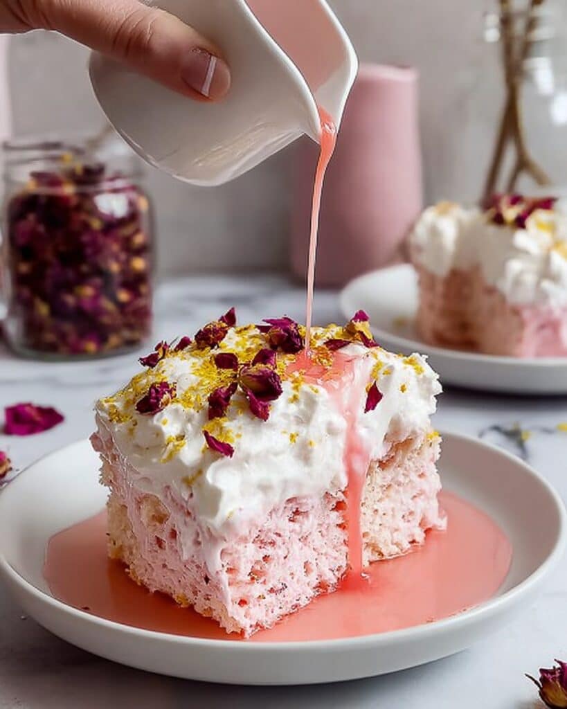 Rose Milk Cake Recipe