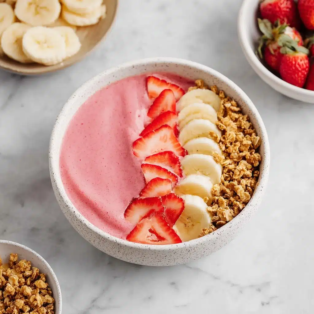 Strawberry Banana Smoothie Bowl Recipe - Recipe Image