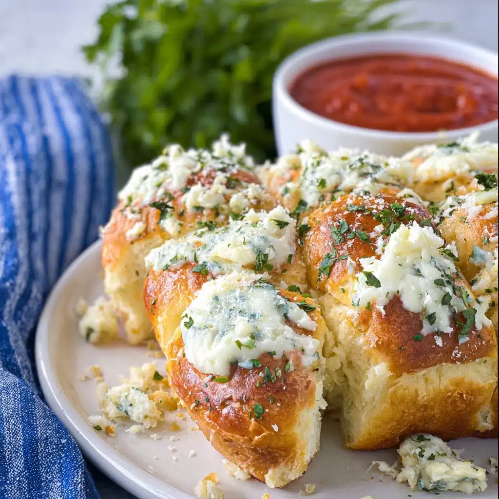 Cheesy Hawaiian Roll Garlic Bread Recipe - Recipe Image