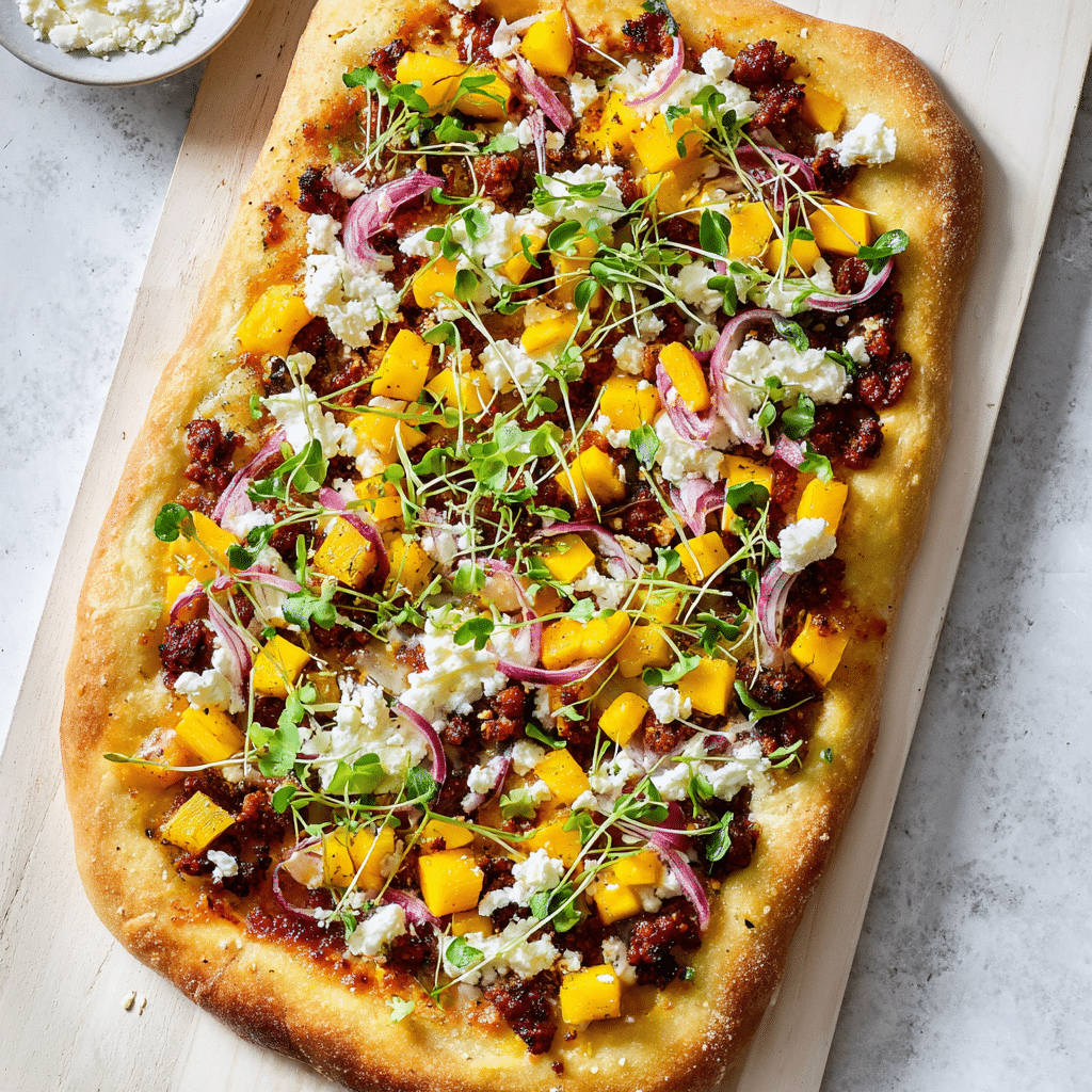 Chorizo Mango Pizza Recipe - Recipe Image