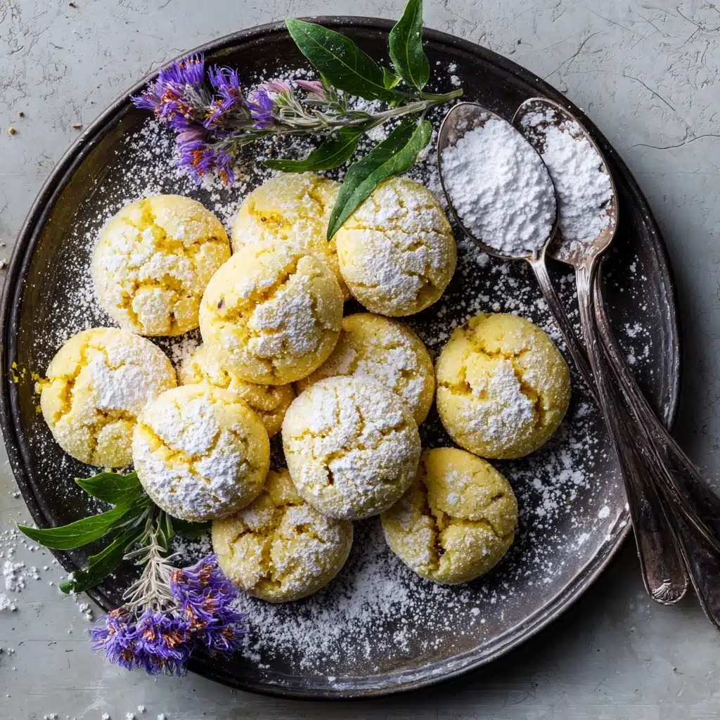 almond lavender butter cookies Recipe