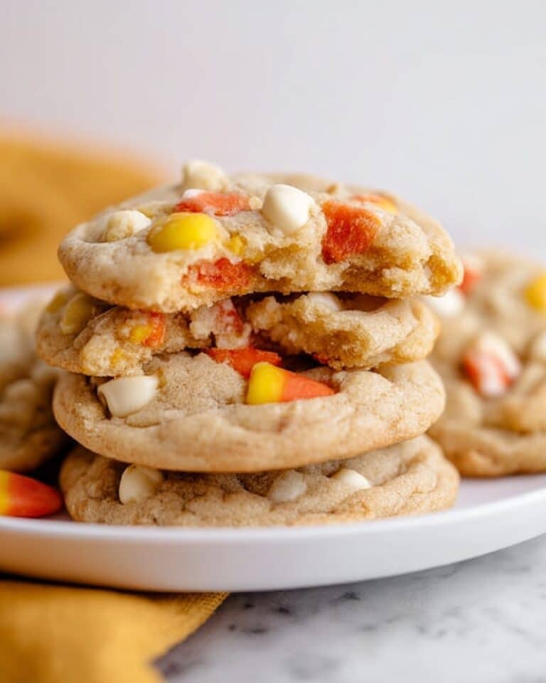 White Chocolate Candy Corn Cookies Recipe