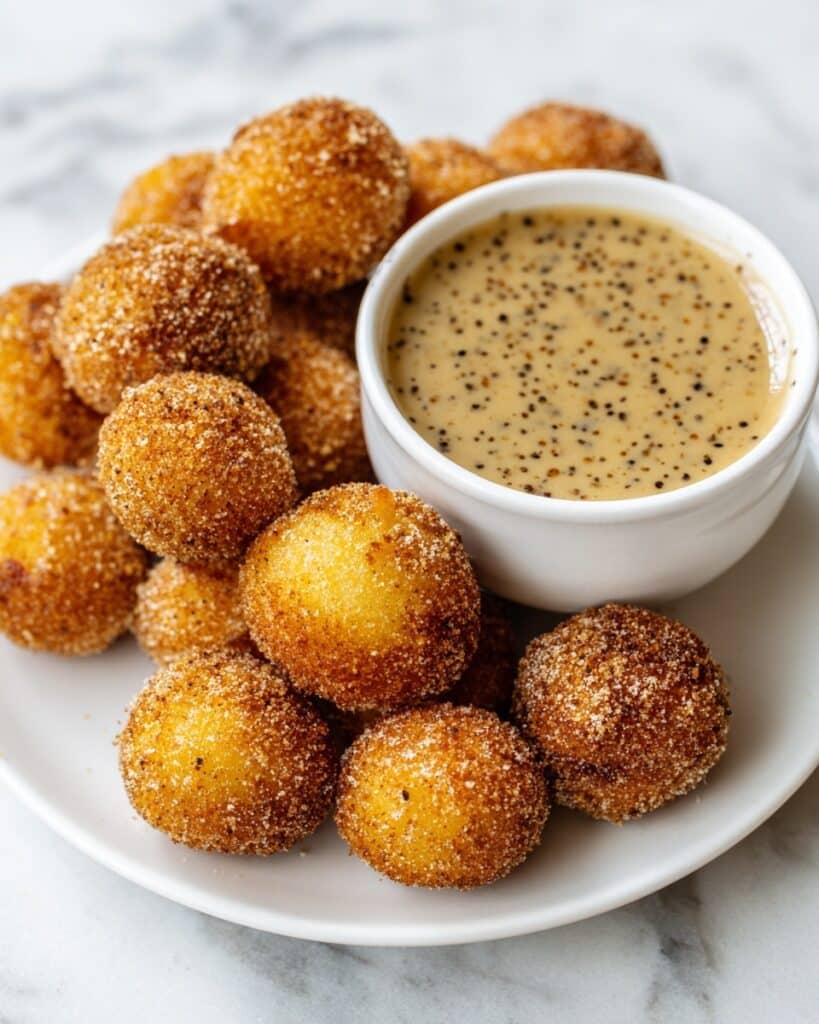 Sweet Potato Hushpuppies with Whipped Honey Cinnamon Butter Recipe