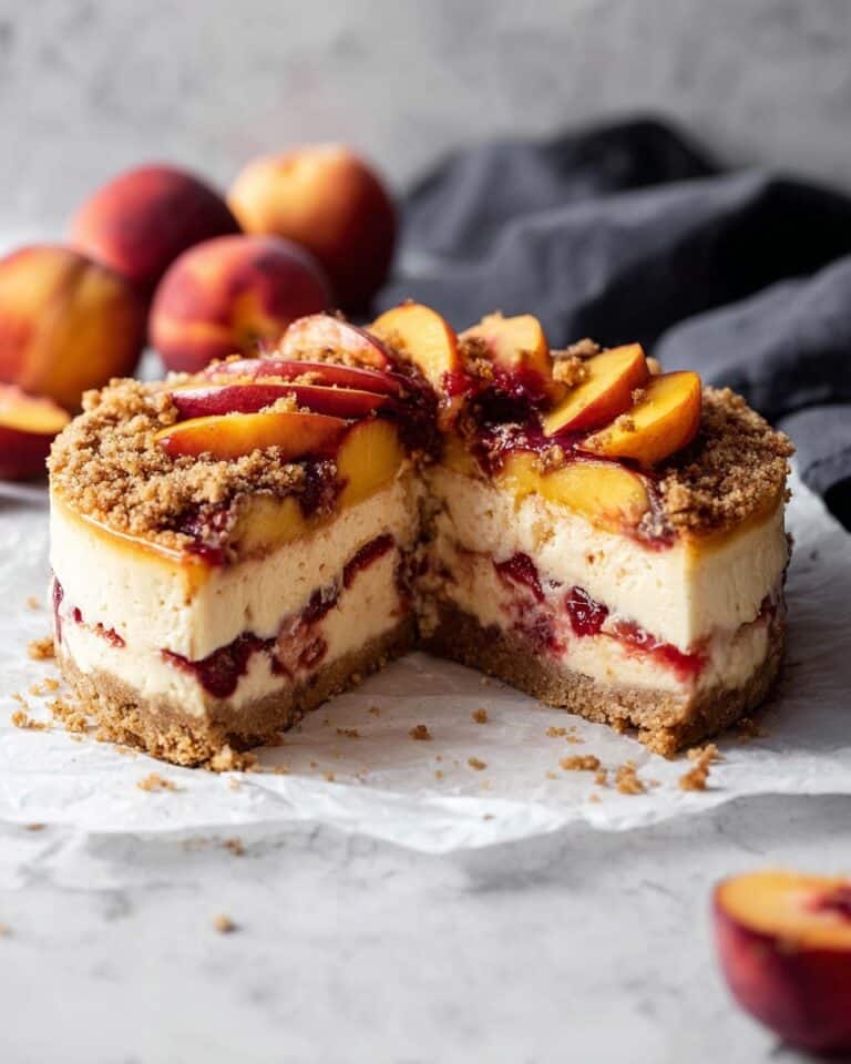 Peach Cobbler Cheesecake Recipe