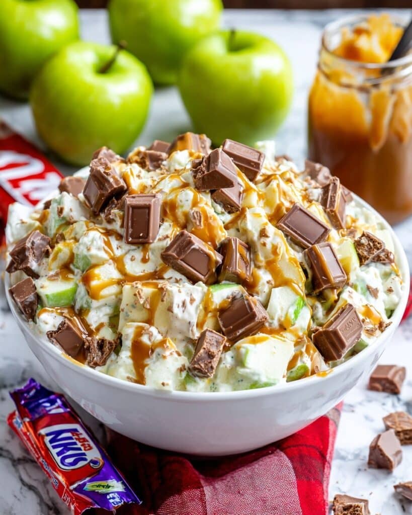 Snickers Caramel Apple Salad Recipe