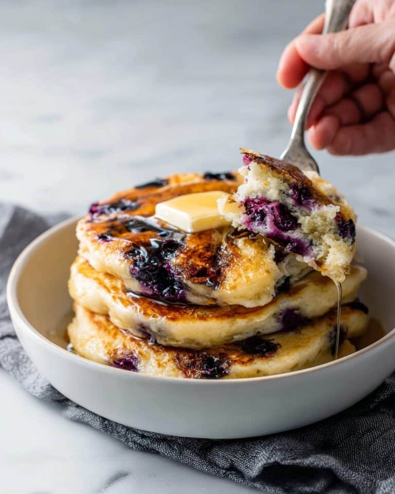Fluffiest Blueberry Pancakes Recipe