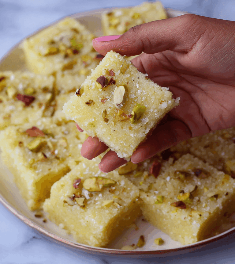 Rava Burfi Recipe