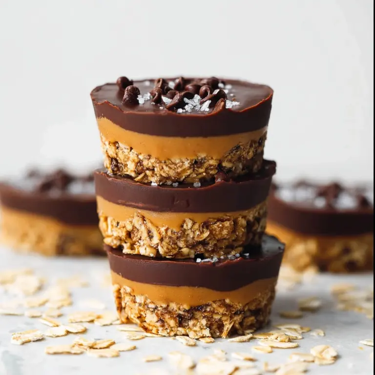 No-Bake Peanut Butter Oat Cups Recipe