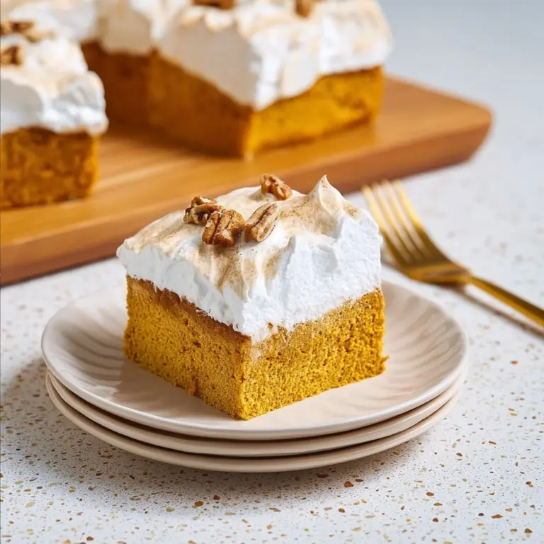 Sweet Potato Sheet Cake with Marshmallow Frosting Recipe