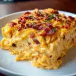 Spicy Southern Cheesy Chicken Spaghetti Casserole Recipe