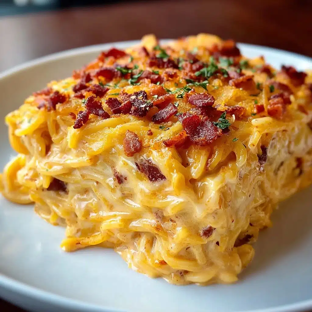 Spicy Southern Cheesy Chicken Spaghetti Casserole Recipe - Recipe Image