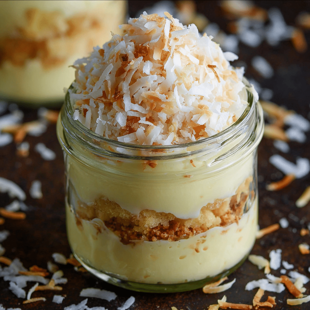 Toasted Coconut Pudding Recipe - Recipe Image