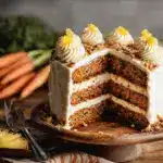 Pineapple Carrot Cake with Cinnamon Cream Cheese Frosting Recipe
