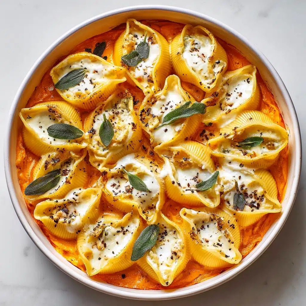 Stuffed Shells With Pumpkin Cream Sauce Recipe - Recipe Image