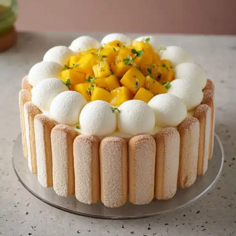Mango Charlotte Cake Recipe