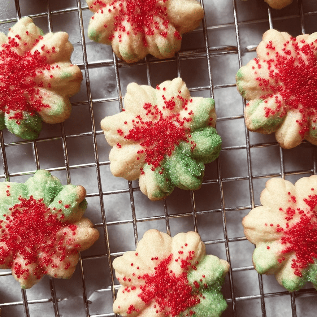 Easy Christmas Spritz Cookies Recipe - Recipe Image